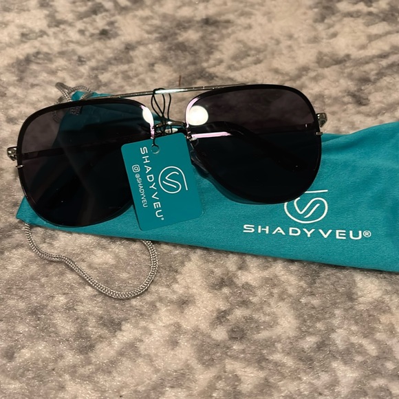 ShadeVue Black Aviator Sunglasses - Picture 1 of 4